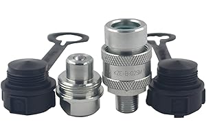 LSQ KZE-B-02 1/4'' NPT Set 10,000psi High Pressure Hydraulic Quick Connect Coupling Quick Coupler Replaces Enerpac A-630