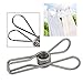 80pcs Stainless Steel Clothes Pins, Lystaii Utility Clips Hooks Clothespin Clothesline Clip 2.2inch for Outdoor Indoor Drying Home Laundry Office Cord Clothespins Kitchen Tools Fastener Socks Scarfs