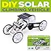 Cars Toys – 4WD Solar Power Four-Wheel Drive Climb Vehicle – Car Assembly Kit – Educational Toys Gift for Kids (Black)thumb 1