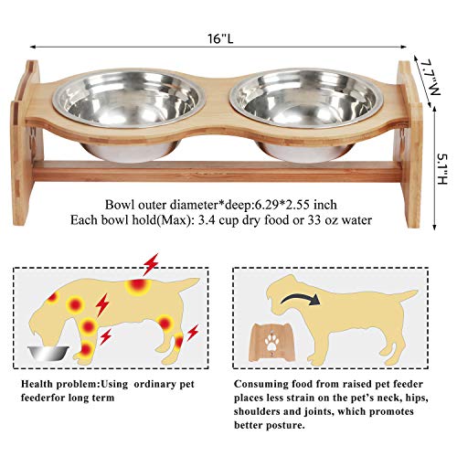 pet zone adjustable dog feeder