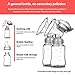 Baabyoo Baby Breastfeeding Breast Pumps Double Electric Baby Breastpumps Milk Bottle Milk Suction and Breast Massager Breast Care Portable Pumps for Travel and Home Double Electric Breast Pump