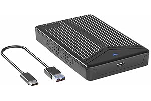 KUIOPYY 2.5 Inch USB 3.1 Enclosure for HDD/SSD, Mobile Hard Disk Box 6Gbps High- to 8TB Transfer
