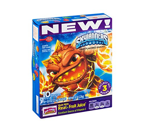 Betty crocker skylanders Fruit flavored snack pouches - 10 pk (016000486140)