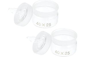 Baluue 2pcs Chemistry Weighing Glass Beakers, Clear Weighing Flask with Lid, Experiment Weighing Bottle, Borosilicate Glass W