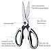 Professional Kitchen Scissors, Ideal for Poultry, Fish, Meat, Herbs, BBQ and Camping Food Preparation, Bonus Shears Protection Cover (Black)