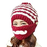 Alexstudio Women's Fashion Women Girl Warm Winter Knitted Hats Outdoor Mask Cap