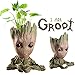 Flowerpot Treeman Baby Groot Succulent Planter Cute Green Plants Flower Pot with Hole Pen Holder (Heart)
