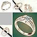 Yoursfs Promise Rings for Her 18K Rose Gold Plated Jewelry Rings Women CZ Engagement Rings Gift