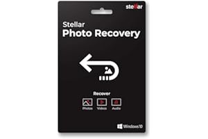 STELLAR DATA RECOVERY Stellar Photo Recovery Software | For Windows | Standard | Recover Lost or Deleted Photos, Audios, Videos | 1 PC 1 Yr | Activation Key Card