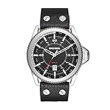 Diesel Men's DZ1790 Rollcage Stainless Steel Black Leather Watch