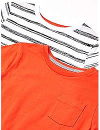 Brand - Camisetas de manga corta para niños pequeños y niños de Zebra Spotted 5-Pack