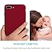 Turata iPhone 7 Plus Case Slim Fit Premium Coated Light Weight Ultra Thin Hard PC Case for iPhone 7 Plus 5.5 inch (2016) - Matte Red