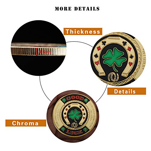 image for SW Poker Card-Guard Coin Collectibles Table Games Poker - Good Luck w/