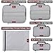 Premium Ultralight Compression Packing Cubes for Travel - Bag Factor Luggage Organizer Set (Grey - 5 Set)