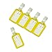 BlueCosto 10x Yellow Luggage Tags for Suitcases Travel Bag Tag Suitcase Baggage Name Label