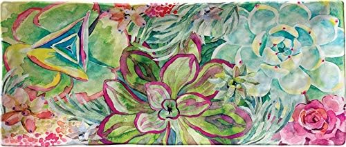 Merritt Melamine Rectangular Serving Tray, Sweet Succulent
