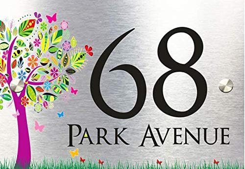 Designer House Number Plaques (MULTI TREE)