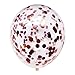 Rose Gold Party Decorations w/Pre-Strung Happy Birthday Banner, 8 Latex, 4 Confetti, & 2 Star Mylar Balloons, Decorations Supplies Bundle Set for Girls Women, 13th 16th 21st 25th 30th 40th
