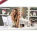 Contéour Enhanced Routine Lighted Vanity Makeup Mirror Trifold with 2018 Upgraded Touch Screen 21 LED Lights, 1x/2x/3x Magnification, 180° Adjustable Stand, and High-Power USB Charging