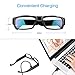 [Upgraded Version] FHD Hidden Camera Eyeglasses, Super Small Surveillance Spy Camera Glasses,Video Recorder,Snapshot,USB Charger Cable
