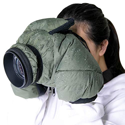 CamRebel Water-resistant Rain Cover Protector for DSLR Cameras for Outdoor Shooting (RC-WM)) (S, Warm Cover)
