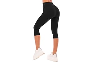SINOPHANT High Waisted Leggings for Women - Full Length Capri Buttery Soft Yoga Pants for Workout Athletic