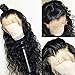 Formal hair®Loose Curly Wave Lace Front Human Hair Wigs-Glueless 130% Density Brazilian Virgin Remy Wigs with Baby Hair For Black Woman (18 inch, 1B Lace Front)