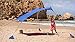 Beach Tent Sunshade Family Size 9.8'X9.8', 7ft Tall with Sandbag Anchors, Simple & Versatile. SPF50, Lycra SunShelter for The Beach,Camping and Outdoors.