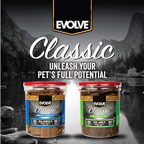Evolve Classics Lamb and Brown Rice Recipe Jerky Bites Dog Treats