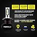 NOVSIGHT H4 LED Headlight Bulbs Conversion Kit CSP LED Chip 6500K Cool White 50W(25Wx2) 8000LM(4000LMx2) Hi/Lo Beam - 3 Year Warranty