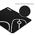 Mouse Pad, Jelly Comb Gaming Mouse Pad / Mat with Non-Slip Rubber Base, Stitched Edges - Black