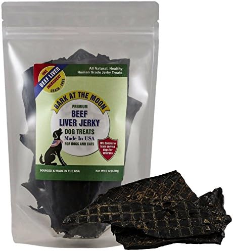 Premium Beef Jerky Dog Treats - Made in USA Only - One Ingredient: American USDA Liver, Human Grade - No Additives or Preservatives - Grain Free - Purr-fect for Cats - By Green Butterfly Brands
