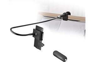 KEFOTIC Gooseneck Tablet Holder for Kindle Reading in Bed with Remote Page Turner, Hands Free Lazy Arm Stand for Kindle Accessories, Gifts for Readers