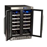 EdgeStar CWR361FD 24 Inch Wide 36 Bottle Built-In Wine Cooler with Dual Cooling