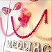 Hanging Garland Four-Leaf Tissue Paper Flower Garland Reusable Party Streamers for Party Wedding Decorations, 11.81 Feet/3.6M Each, Pack of 6 (Pink Set 6PC)