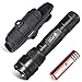 UltraFire WF-502B Single Mode 1000 Lumen Mini Tactical Led Flashlight and Flashlight Holster Duty Belt Holder with 360 Degrees Rotatable Clip(Included Battery)