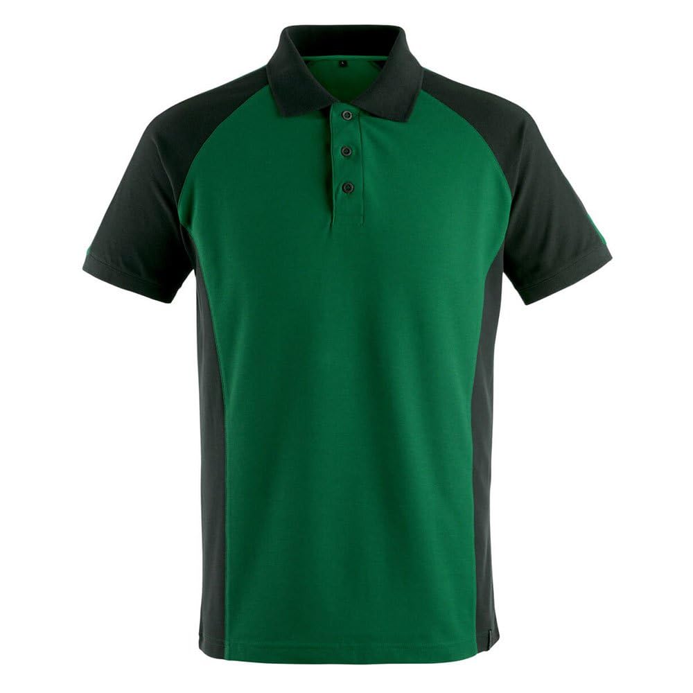 Mascot 50569-961-0309 Bottrop Unique Modern Fit Polo Shirt, Size L, Green/Black