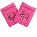 Athletic & Traveling ankle band. Use with Fitbit Flex 2 & other bullet style activity trackers. Store credit cards. For runners & travelers. Sleep band. 2 pack! (Pink, Medium/Large)