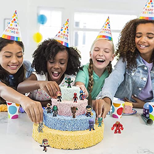 24 Figurines Héros Miniatures – Décorations De Gâteau En PVC Pour Anniversaire Enfant