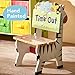 Fantasy Fields - Sunny Safari Animals Thematic Kids Time Out Chair | Imagination Inspiring Hand Painted Details Non-Toxic, Lead Free Water-based Paint
