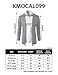 H2H Mens Shawl Collar Cardigan without Buttons CHARCOAL US S/Asia M (KMOCAL099)