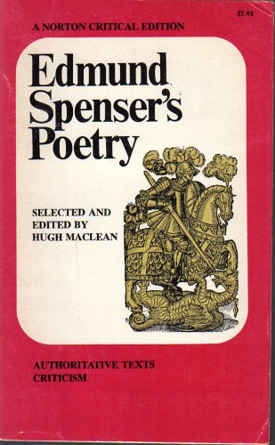 Edmund Spenser's Poetry / Authoritative Texts C... 0393042391 Book Cover