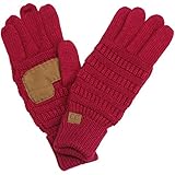 BYSUMMER C.C Smart Touch Tip Cold Weather Best Winter Gloves (Red)