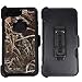 Heavy Duty Impact Rugged with Built-in Screen Protector Camouflage Protective Case Cover with Clip for Apple iPhone 7 Plus (Black-Grass-Camo)