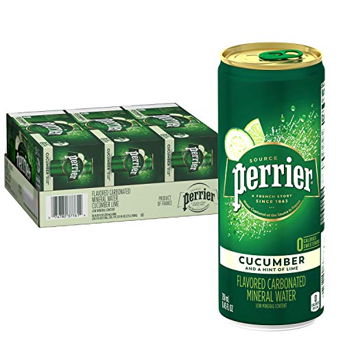 Perrier Cucumber Lime Flavored Carbonated Mineral Water