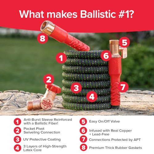 Pocket Hose Ballistic Double UV Edition 100 FT Expandable Garden Hose w/Pocket photo 11