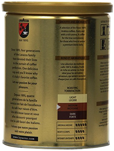 Lavazza Qualita Oro Ground Coffee, 8oz Cans (Pack Of 2) - //medicalbooks.filipinodoctors.org