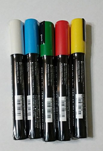 New beekeeper 5 pcs queen bee marking pen set blue red yellow white green posca