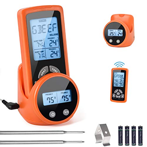 Wireless Meat Thermometer,Remote Digital Ultra Accurate Instant Read