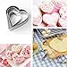 Cookie Cutters Pastry Fruit Cutters, Amison 12 Pcs Metal Stainless Steel Heart Star Circle Flower Shaped Mould